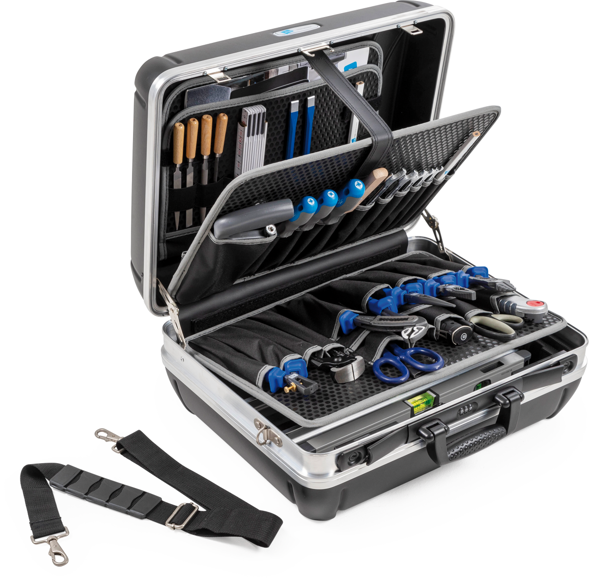 B&W shark 115.03/POCKETS HDPE-Werkzeugkoffer 34 L Volumen, schwarz (leer) – Bild 7