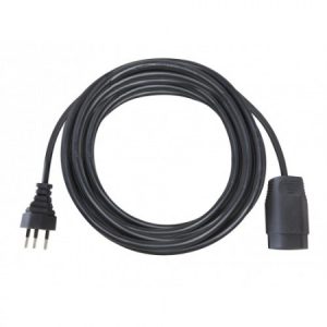 Verlängerungskabel 3-polig IP20 - Länge 10 m / 3 x 1.5 mm² / 230 V / 10 A - schwarz - VE = 2 Stück