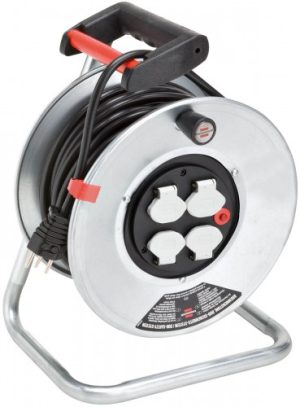 Kabeltrommel Garant SK VV, IP20 - Ø 290 mm / 33 m / 3 x 1.5 mm² / 230 V - schwarz