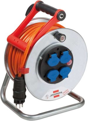 Garant SK 290 Stahlblech Kabeltrommel IP44, Ø 290 mm, Kabellänge 50m, 3 x 1.5 mm², 230V, Bremaxx