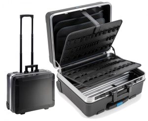 B&W go 120.04/LOOPS Mobiler ABS-Werkzeugkoffer, schwarz (leer)
