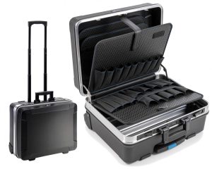 B&W go 120.04/POCKETS Mobiler ABS-Werkzeugkoffer, schwarz  (leer)