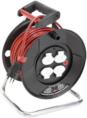 Kabeltrommel Garant ST, IP20 - Ø 240 mm / 25 m / 3 x 1.5 mm² / 230 V - rot
