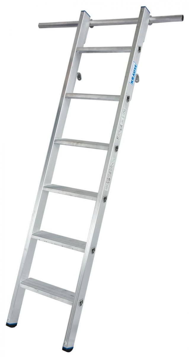 Stabilo® Professional Stufen-RegalLeiter, einhängbar - Alu - 2 Paar Einhängehaken - Arbeitshöhe 2.70 m - 1 x 6 Stufen