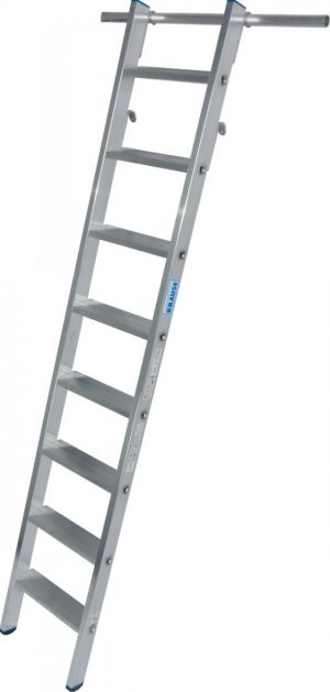 Stabilo® Professional Stufen-RegalLeiter, einhängbar - Alu - 2 Paar Einhängehaken - Arbeitshöhe 3.15 m - 1 x 8 Stufen
