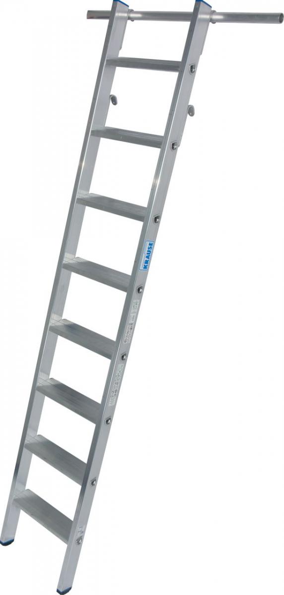 Stabilo® Professional Stufen-RegalLeiter, einhängbar - Alu - 2 Paar Einhängehaken - Arbeitshöhe 3.15 m - 1 x 8 Stufen