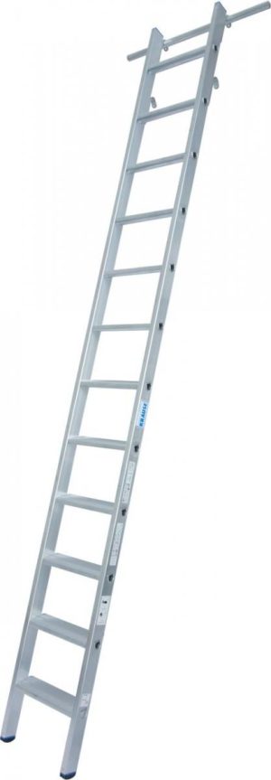 Stabilo® Professional Stufen-RegalLeiter, einhängbar - Alu - 2 Paar Einhängehaken - Arbeitshöhe 4.10 m - 1 x 12 Stufen