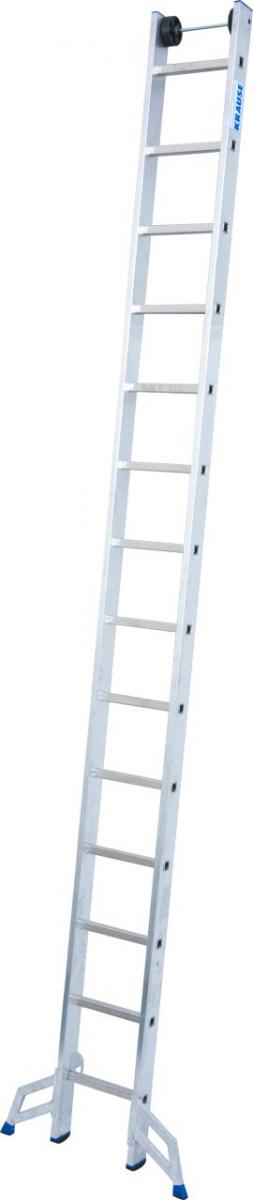Stabilo® Sprossen-VielzweckLeiter, mit Wandlaufrollen, dreiteilig - Alu - Arbeitshöhen 4.95 m bis 10.95 m - 3 x 14 Sprossen – Bild 3