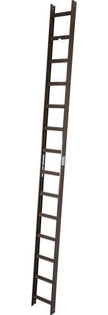 Stabilo® Professional KaminkehrerLeiter - Aluminium, braun - Länge 3.95 m - 14 Sprossen