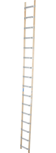 Stabilo® Professional DachLeiter - Aluminium/Holz - Länge 4.50 m - 16 Sprossen