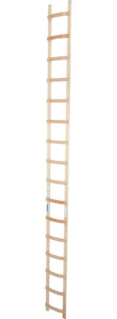 Stabilo® Professional DachLeiter - Holz - Länge 4.50 m - 16 Sprossen