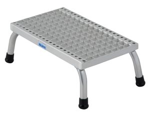 Stabilo Professional MontageTritt mit Gitterroststufen, Aluminium - Arbeitshöhe 2.20 m - 1 x 1 Stufe