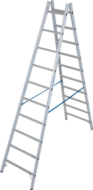 Stabilo® Professional Sprossen-DoppelLeiter - Alu - Arbeitshöhe 4.10 m - 2 x 10 Sprossen