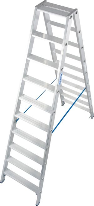 Stabilo® Professional Stufen-DoppelLeiter - Alu - Arbeitshöhe 3.90 m - 2 x 10 Stufen