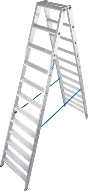 Stabilo® Professional Stufen-DoppelLeiter - Alu - Arbeitshöhe 4.35 m - 2 x 12 Stufen