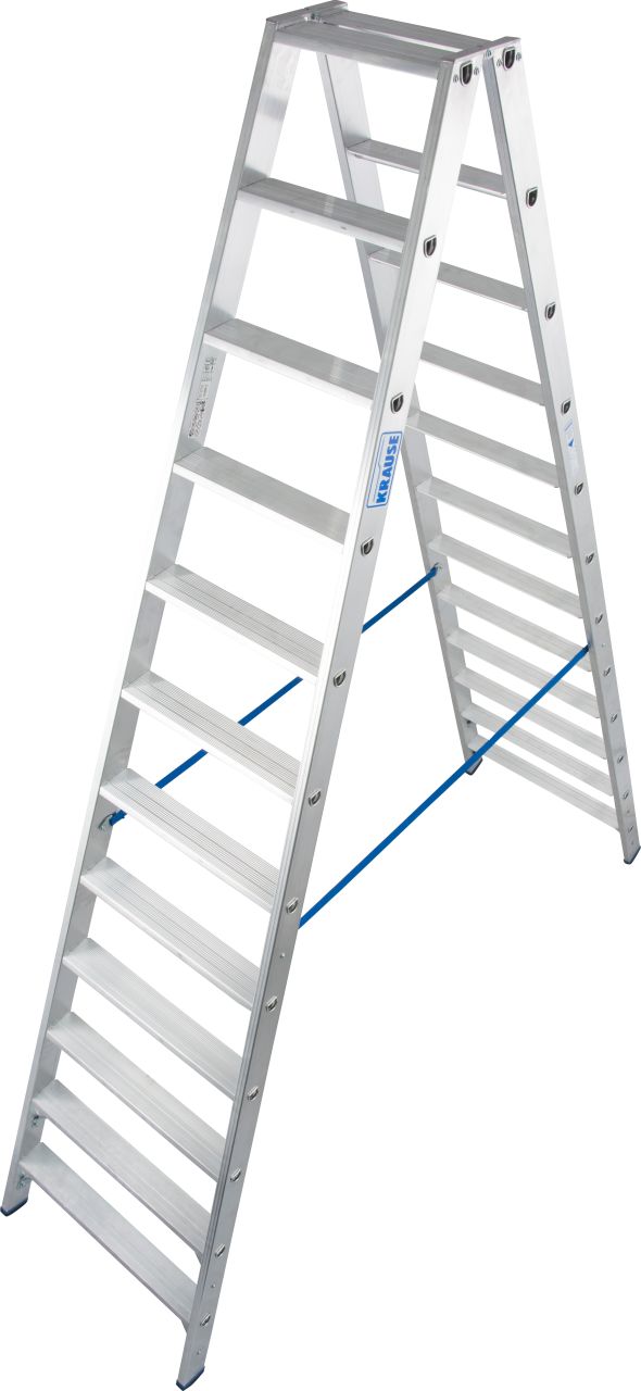 Stabilo® Professional Stufen-DoppelLeiter - Alu - Arbeitshöhe 4.35 m - 2 x 12 Stufen