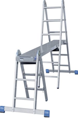 Stabilo® Professional Sprossen-Gelenk-CombiLeiter - Alu - Arbeitshöhen 2.25 bis 5.30 m - 2 x 3 & 2 x 6 Sprossen