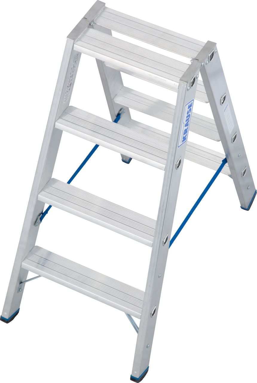 Stabilo® Professional Stufen-DoppelLeiter - Alu - Arbeitshöhe 2.50 m - 2 x 4 Stufen