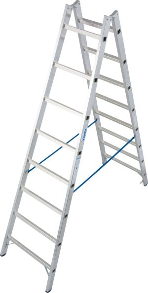 Stabilo® Professional Sprossen-DoppelLeiter - Alu - Arbeitshöhe 3.55 m - 2 x 8 Sprossen