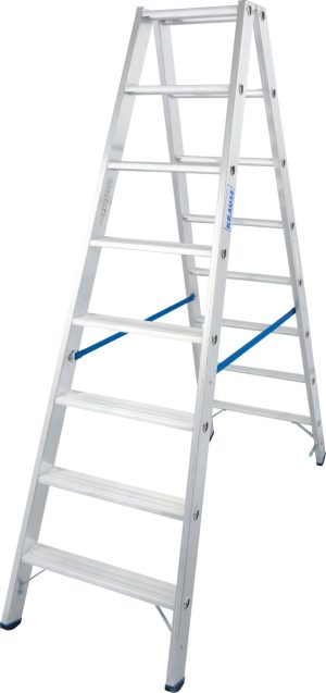 Stabilo® Professional Stufen-DoppelLeiter - Alu - Arbeitshöhe 3.40 m - 2 x 8 Stufen