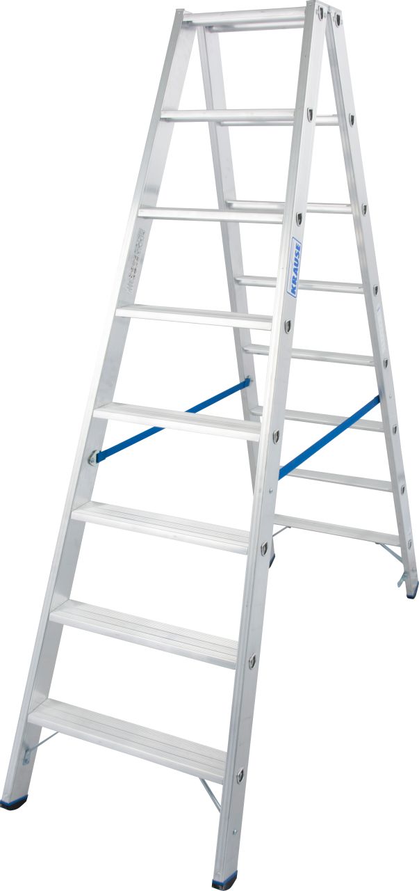 Stabilo® Professional Stufen-DoppelLeiter - Alu - Arbeitshöhe 3.40 m - 2 x 8 Stufen
