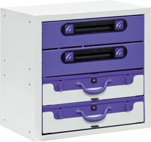 EcoSystem VLK 54.2-2 Schubladenschrank mit Koffer - LxTxH 507x360x483 mm