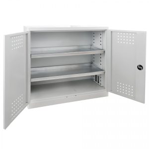 METEC Chemikalienschrank (klein) HxBxT 1000x1000x500 mm Lichtgrau/Lichtgrau
