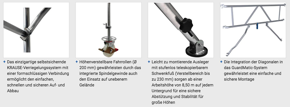 Stabilo® Fahrgerüst-Serie 500 - Arbeitshöhe bis 13.50 m - Feldlänge 2.50 m – Bild 3