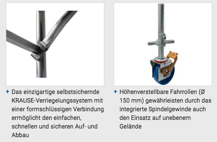 Stabilo® Fahrgerüst-Serie 50 - Arbeitshöhe bis 3.00 m - Feldlänge 2.50 m – Bild 3