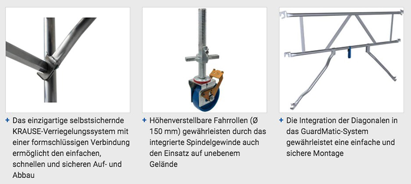 Stabilo® Fahrgerüst-Serie 50 - Arbeitshöhe bis 6.40 m - Feldlänge 2.00 m – Bild 3