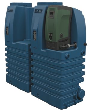 DAB E.sytank Kategorie 5 Typ AB + E.sybox Hauswasserautomat + E.sytank Zusatzbehälter + E.sytank Anschluss-Set