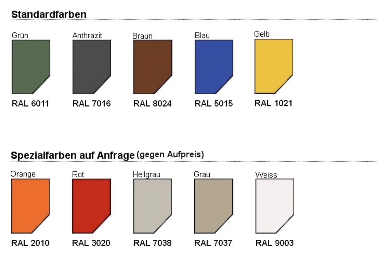 770 Liter Kunststoffcontainer Grün mit 4 Lenkrollen davon 2 mit Bremse – Bild 2