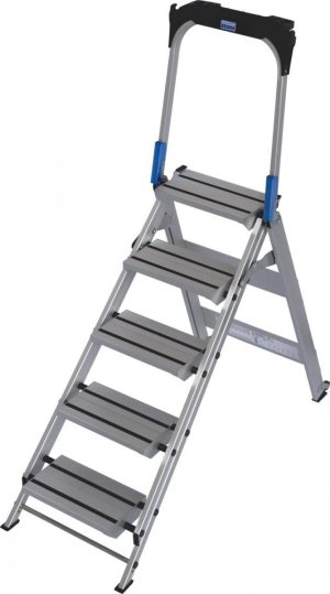 Stabilo® KlappTreppe, mit Haltebügel - Arbeitshöhe 3.00 m - 1 x 5 Stufen