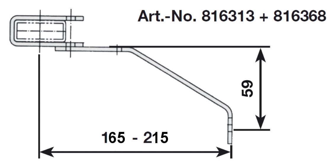 Stabilo® Wandanker verstellbar, Edelstahl V4A 165-215 mm, VE = 1 Stück – Bild 2