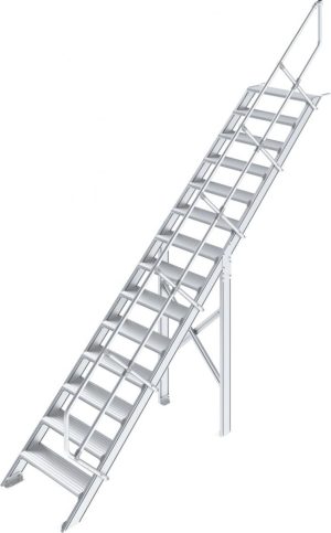 Stabilo® Treppe - Neigung 45° - Stufenbreite 100 cm - Höhe 3.01-3.23 m - 1 x 14 Stufen