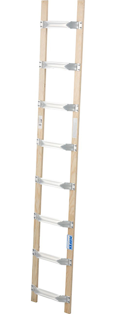 Stabilo® Professional DachLeiter - Aluminium/Holz - Länge 2.25 m - 8 Sprossen