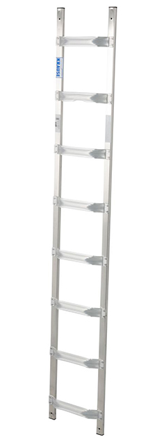 Alu-Dachleiter 2.25 m, 8 Sprossen, Stabilo Professional