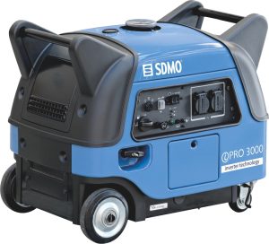 SDMO Inverter Pro 3000 E Stromerzeuger mit 4 montierten Rollen
