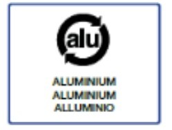 Kleber ALUMINIUM - HxB 200x250 mm