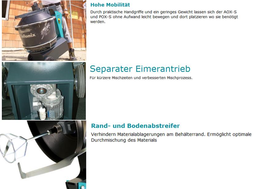 Collomix AOX-S Rotationsmischer – Bild 4