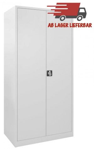 METEC Flügeltürschrank H1950xB920xT500 mm Lichtgrau/Lichtgrau
