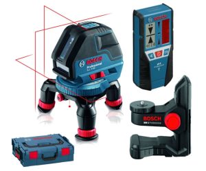 Bosch GLL 3-50 P Set Linienlaser mit Universalhalter BM1 & Empfänger LR2 in L-BOXX