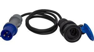 Adapterleitung mit T23-Kupplung, IP55 / CEE-Stecker 3-polig, IP44 - 1.5 m / 3 x 2.5 mm² / 230 V/16 A