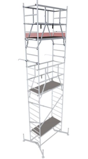Monto® ClimTec® Alu-Arbeitsgerüst 2. Aufstockung – Arbeitshöhe bis 7.00 m