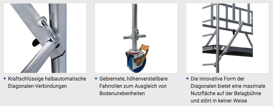 Monto® ProTec® Alu-Fahrgerüst – Arbeitshöhe bis 8.30 m – Bild 2