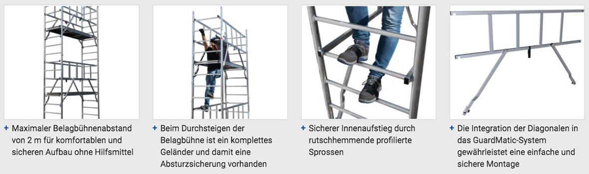 Monto® ProTec® Alu-Fahrgerüst – Arbeitshöhe bis 8.30 m – Bild 3