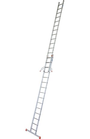 Monto® Fabilo® Sprossen-SchiebeLeiter, zweiteilig - Alu - Arbeitshöhe 8.40 m - 2 x 15 Sprossen