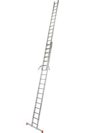 Monto® Fabilo® Sprossen-SchiebeLeiter, zweiteilig - Alu - Arbeitshöhe 9.85 m - 2 x 18 Sprossen