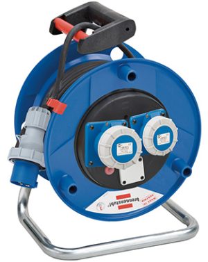 Kabeltrommel Garant ST CEE 2, 3-polig, IP67 - Ø 290 mm / 25 m / 3 x 2.5 mm² / 230 V/16 A - schwarz