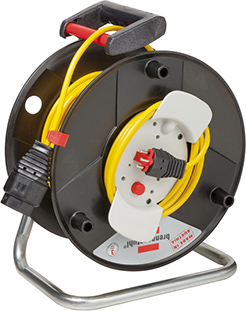 Gerätekabeltrommel Garant G, IP20 - Ø 290 mm / 50 m / 3 x 1.5 mm² / 230 V - gelb